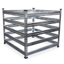 Kompostownik metalowy 90x90 cm – trwały stalowy pojemnik na kompost