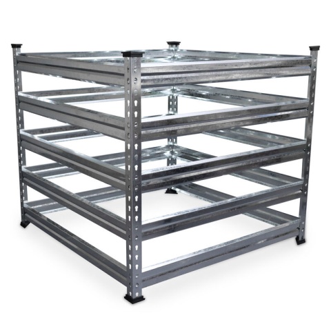 Kompostownik metalowy 90x90 cm – trwały stalowy pojemnik na kompost Kompostownik metalowy 90x90 cm – trwały stalowy pojemnik na kompost