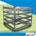 Kompostownik metalowy 90x90 cm – trwały stalowy pojemnik na kompost