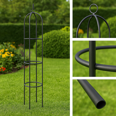 Podpora do kwiatów Pergola Ogrodowa do róż Stojak na kwiaty Dzwon 195cm Podpora do kwiatów Pergola Ogrodowa do róż Stojak na kwiaty Dzwon 195cm