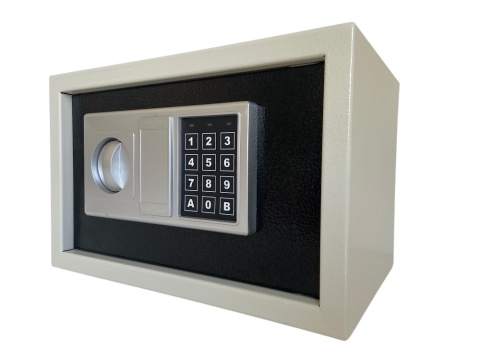 Sejf domowy biurowy na zamek elektroniczny hotelowy kasa 2 klucze w zestawie Sejf domowy biurowy na zamek elektroniczny hotelowy kasa 2 klucze w zestawie