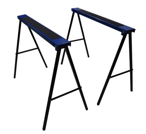 KOBYŁKI WARSZTATOWE BITUXX SKŁADANE KOZIOŁKI 2 SZTUKI NIEBIESKIE