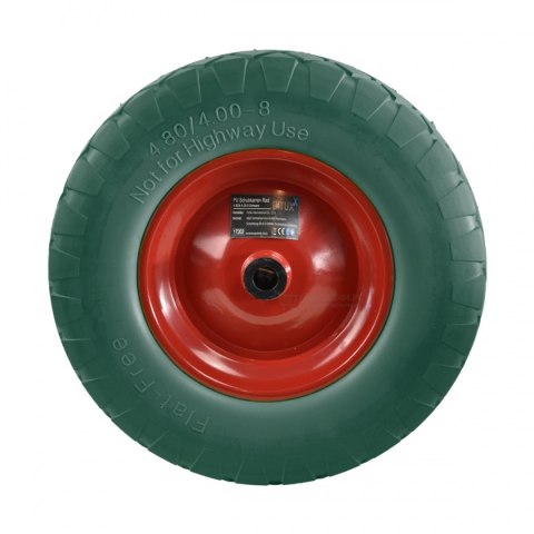 KOŁO PEŁNE DO TACZKI ZIELONE Z OŚKĄ ŁOŻYSKA 4.80 BITUXX NIEZAWODNE