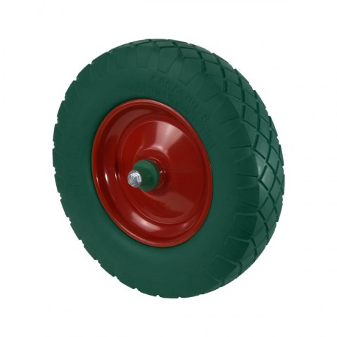 KOŁO PEŁNE DO TACZKI ZIELONE Z OŚKĄ ŁOŻYSKA 4.80 BITUXX NIEZAWODNE