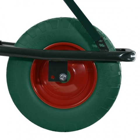 KOŁO PEŁNE DO TACZKI ZIELONE Z OŚKĄ ŁOŻYSKA 4.80 BITUXX NIEZAWODNE