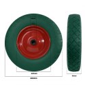 KOŁO PEŁNE DO TACZKI ZIELONE Z OŚKĄ ŁOŻYSKA 4.80 BITUXX NIEZAWODNE