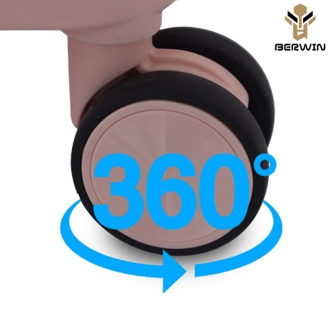 Komplet podróżny 3 walizki XL L M + kosmetyczka twarde TSA 4 kółka lekki