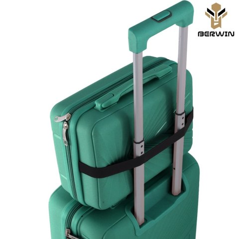 Komplet walizek XL L M z kosmetyczką twarde 4 kółka TSA lekki bagaż podróżny