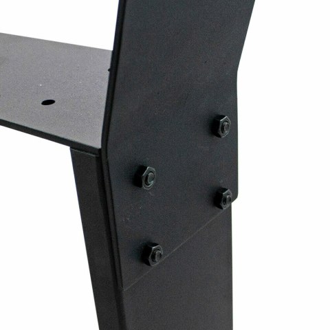 NOGI METALOWE PŁOZY DO ŁAWKI 40CM X 40CM SOLIDNE MESYWNE CZARNE