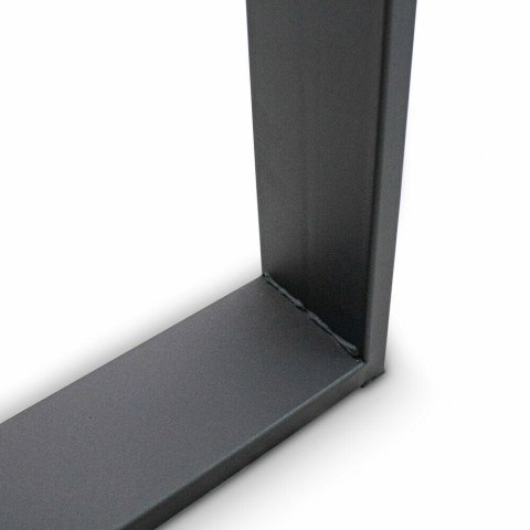 NOGI METALOWE PŁOZY DO ŁAWKI 40CM X 40CM SOLIDNE MESYWNE CZARNE