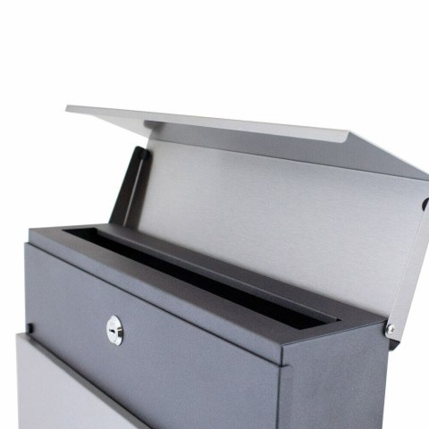 NOWOCZESNA SKRZYNKA POCZTOWA NA LISTY NOWY DESIGN NAŚCIENNA Z GAZETNIKIEM