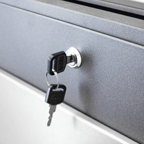 PODWÓJNA SKRZYNKA POCZTOWA NA LISTY WOLNOSTOJĄCA ZE STALI NIERDZEWNEJ