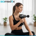 Pistolet do masażu ISOMEDIX 30 poziomów 12 końcówek masażer etui czarny