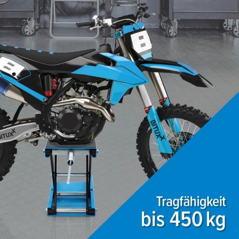 Podnośnik do motoru Serwisowy Bituxx Stojak Korbowy do 450kg regulacja Podnośnik do motoru Serwisowy Bituxx Stojak Korbowy do 450kg regulacja