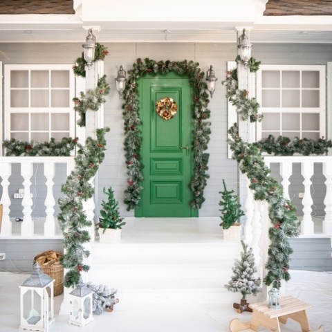 Girlanda Świąteczna 1m Ozdobna Wianek na drzwi Kominek Premium