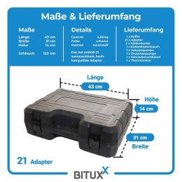 Tester układu chłodzenia BITUXX 28 el. diagnostyczny pompy próżniowa i ciśnieniowa