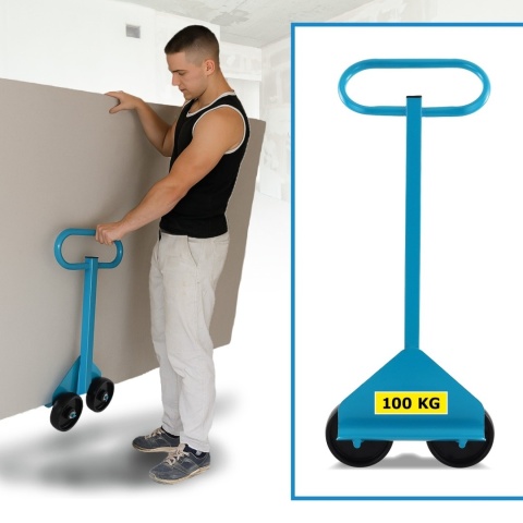 Wózek Uchwyt transportowy do płyt 100kg Poręczny przenośny do regipsów Wózek Uchwyt transportowy do płyt 100kg Poręczny przenośny do regipsów