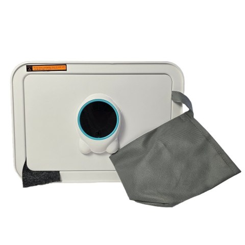 Biały sejf biurowy na kluz i kod skarbonka elektroniczna