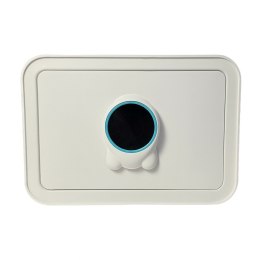 Biały sejf biurowy na kluz i kod skarbonka elektroniczna