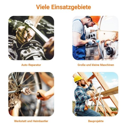 Komplet przedłużek do kluczy nasadowych 1/4 3/8 1/2 cala - 9 sztuk w praktycznym etui