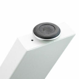 NOGI DO STOŁU CZARNE STALOWE NOWOCZESNE MASYWNE 30CM X 43CM