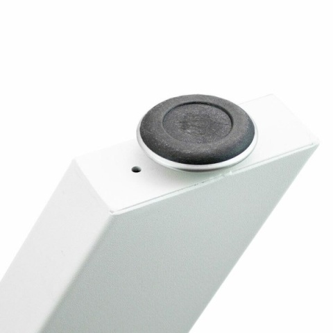 NOGI DO STOŁU CZARNE STALOWE NOWOCZESNE MASYWNE 30CM X 43CM