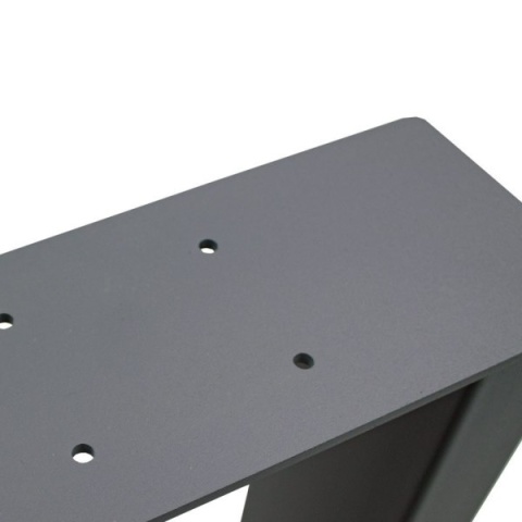 NOGI DO STOŁU CZARNE STALOWE NOWOCZESNE MASYWNE 30CM X 43CM