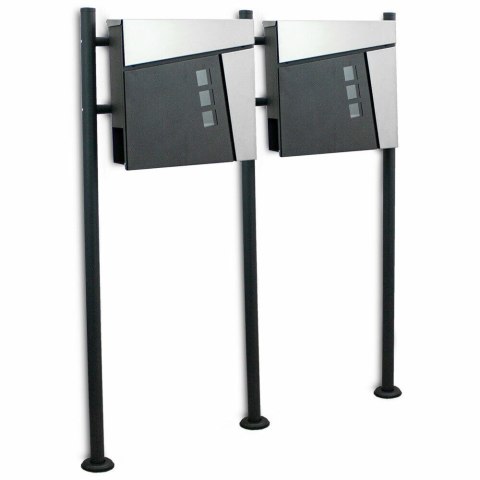 PODWÓJNA SKRZYNKA POCZTOWA NA LISTY Z GAZETNIKIEM WOLNOSTOJĄCA BITUXX