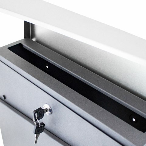 PODWÓJNA SKRZYNKA POCZTOWA NA LISTY Z GAZETNIKIEM WOLNOSTOJĄCA BITUXX