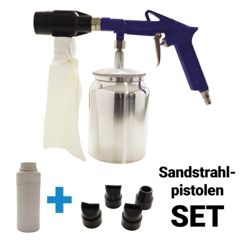 Pistolet do piaskowania na sprężone powietrze do kompresora Zestaw