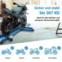 Platforma do manewrowania motocyklem 567 kg z wytrzymałej stalowej bazy solidnej