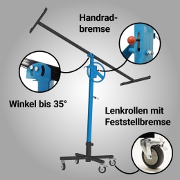 Podnośnik do płyt gipsowych i dachowych Biuuux udżwig do 75kg