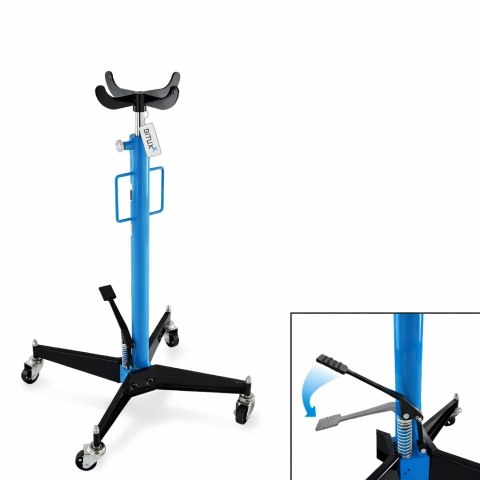 Podnośnik stojak do silników i skrzynie biegów do 500kg 105-185cm Niebieski