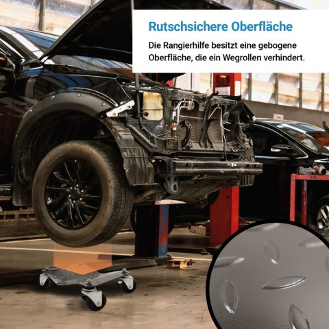 Profesjonalne wózki manewrowe do samochodu 2x 680kg stal