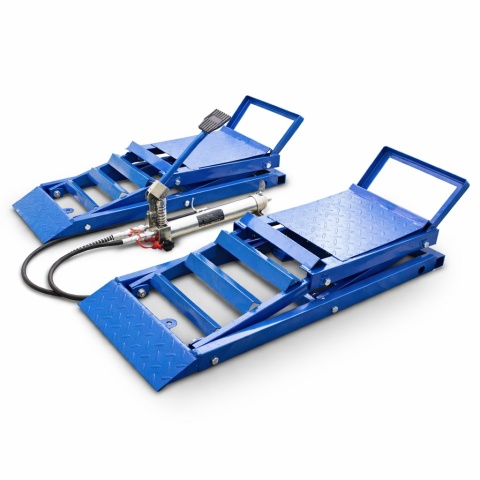 Rampa hydrauliczna z podnośnikiem 1360 kg • Rampy najazdowe • Serwisowe • 2 szt