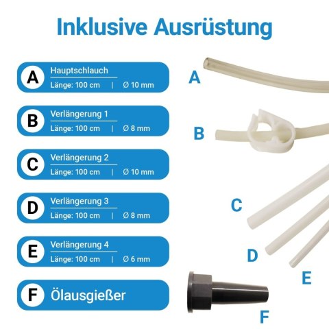 Ręczna pompa do odsysania oleju - urządzenie do odsysania oleju / ręczna pompa olejowa BITUXX 6 L