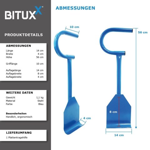 Uchwyt do przenoszenia płyt karton gips osb mdf nośność 100 kg