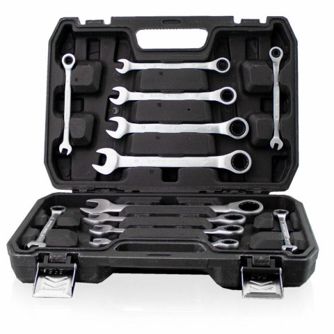 ZESTAW KLUCZY ZAPADKOWYCH PŁASKO-OCZKOWYCH BITUXX 12 ELEMENTÓW