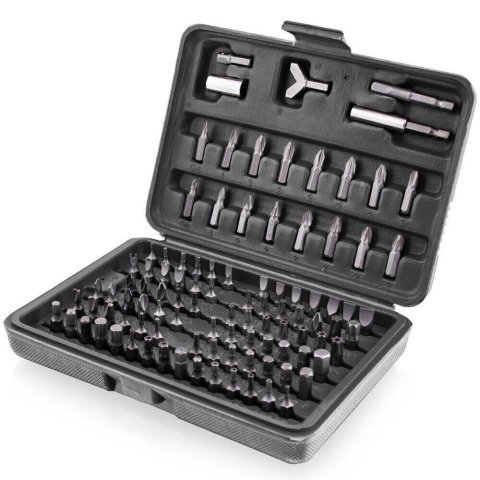 Zestaw Narzędzi BITY w skrzynce TORX Klucze 100elementów imbusy