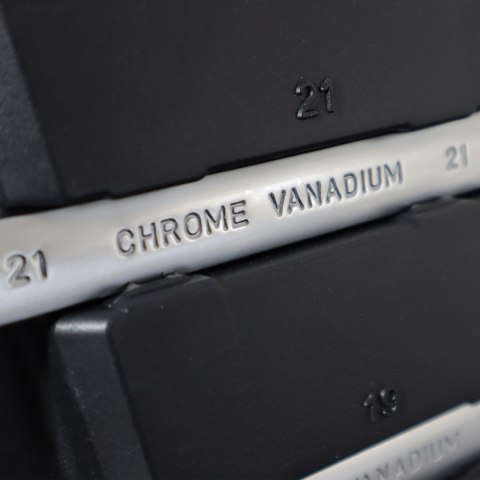 Zestaw kluczy płasko-oczkowych z grzechotką 8-32mm CrV 13 szt Zestaw Polerowane