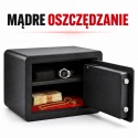 Bituxx sejf elektroniczny 25L z PIN i kluczem skrytka na dokumenty ścienny