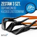 Cęgi szczypce dekarskie Blacharskie zestaw 3szt. Czerwone do gięcia blach