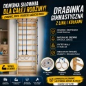Drabinka gimnastyczna z dodatkowymi elementami kącik zabaw 220cm