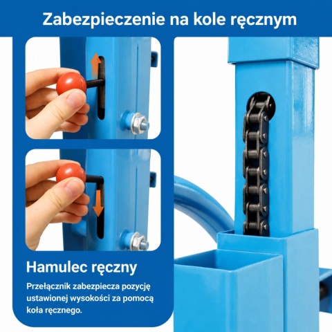 Podnośnik do płyt gipsowych i dachowych Biuuux udżwig do 75kg