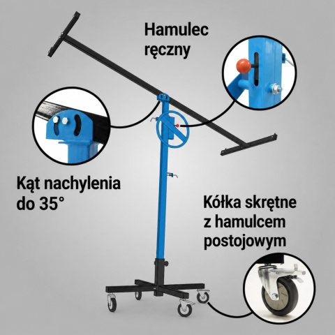 Podnośnik do płyt gipsowych i dachowych Biuuux udżwig do 75kg