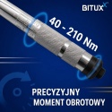 Podnośnik hydrauliczny 2t + klucz dynamometryczny zestaw do kół