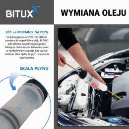 Pompa do napełniania i ekstrakcji płynów BITUXX 200 ml + 500 ml