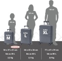 Walizki Podróżne Berwin Zestaw 3 szt Twarde Na Kółkach TSA XL L M Samolot