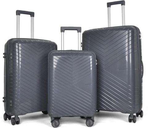 Walizki Podróżne Berwin Zestaw 3 szt Twarde Na Kółkach TSA XL L M Samolot