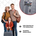 Walizki Podróżne Berwin Zestaw 3 szt Twarde Na Kółkach TSA XL L M Samolot
